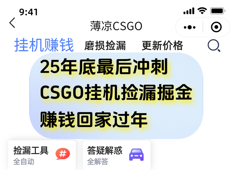 用CSGO游戏挂机捡漏掘金赚钱掘金,一部手机轻松日入500+-汉兴项目网创资源网