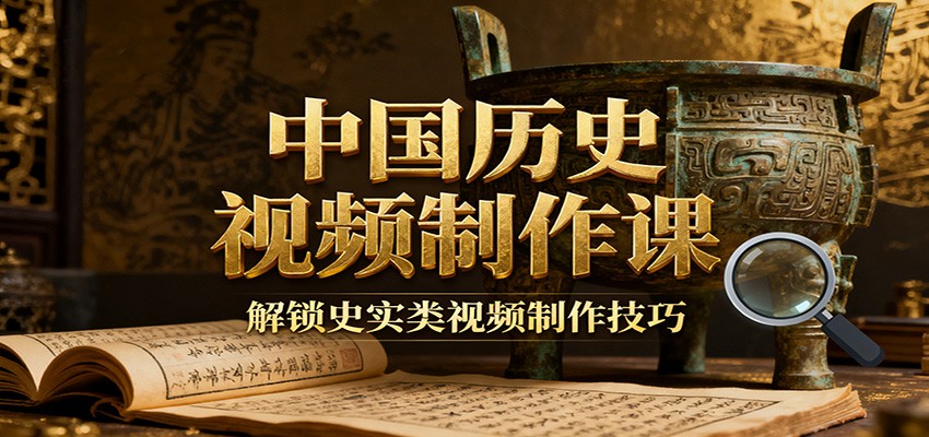 中国历史视频制作课：疆域地图集+参考文案+练习素材，解锁史实类视频制作技巧-汉兴项目网创资源网