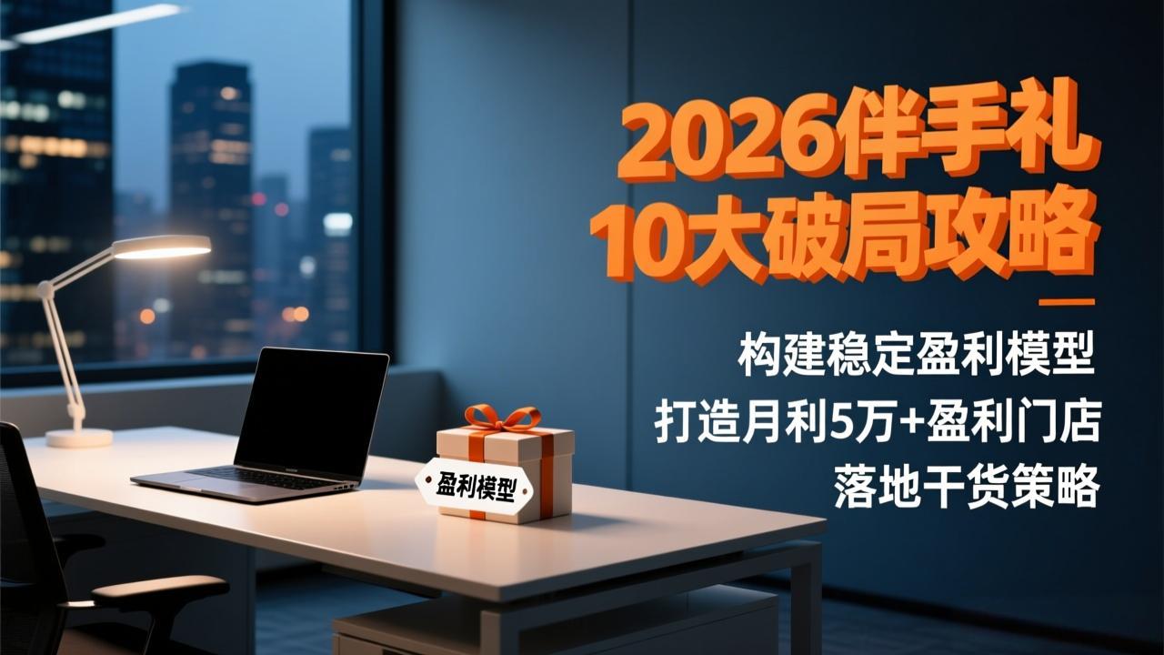2026伴手礼10大破局攻略：构建稳定盈利模型，打造月利5万+盈利门店，落地干货策略-汉兴项目网创资源网
