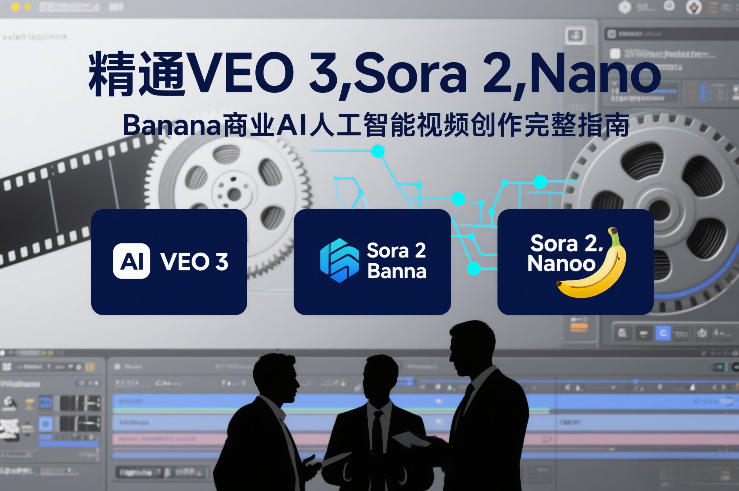 精通VEO 3，Sora 2，Nano Banana商业AI人工智能视频创作完整指南-汉兴项目网创资源网
