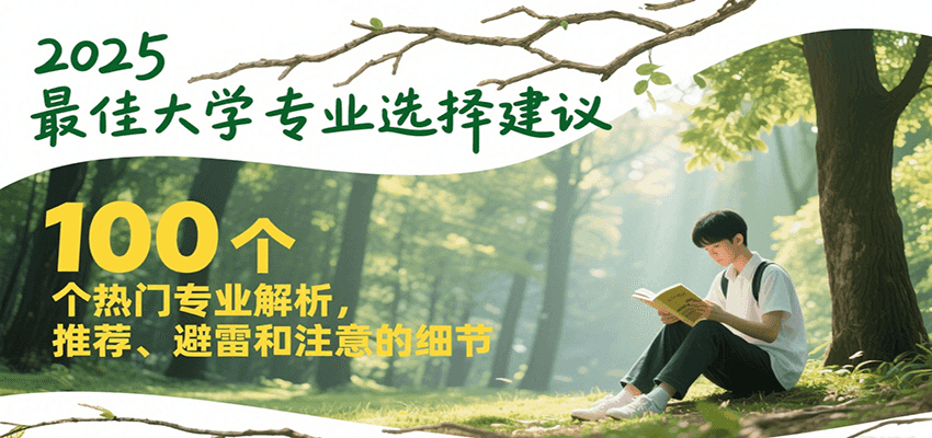 2025最佳大学专业选择建议,100个热门专业解析,推荐、避雷和注意的细节-汉兴项目网创资源网