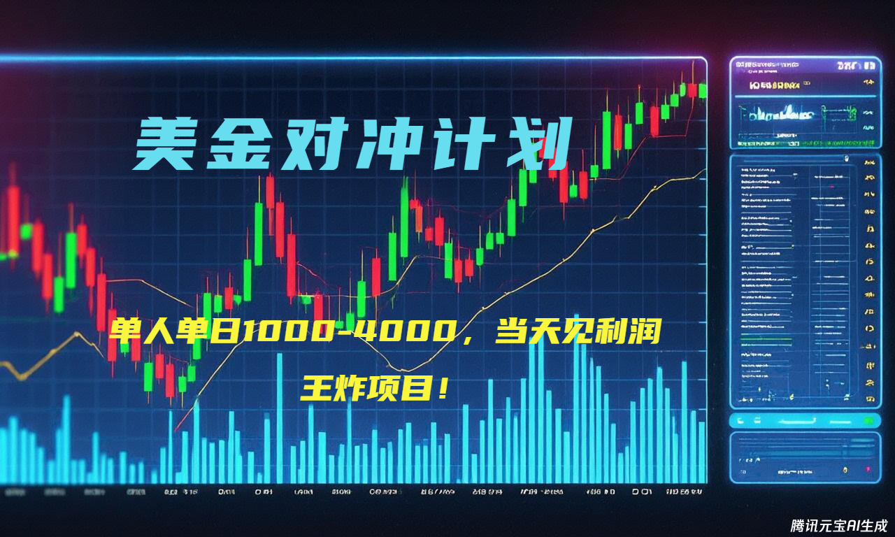 2025年最暴力项目“美金先登计划”最新最强对冲战法，每日实际收益1K-4K-汉兴项目网创资源网