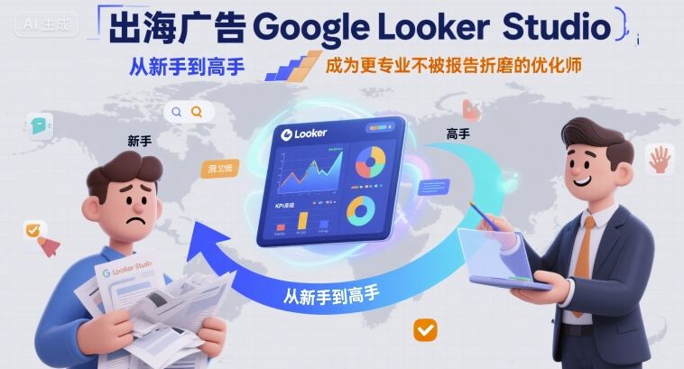 出海广告Google Looker Studio从新手到高手，成为更专业不被报告折磨的优化师-汉兴项目网创资源网