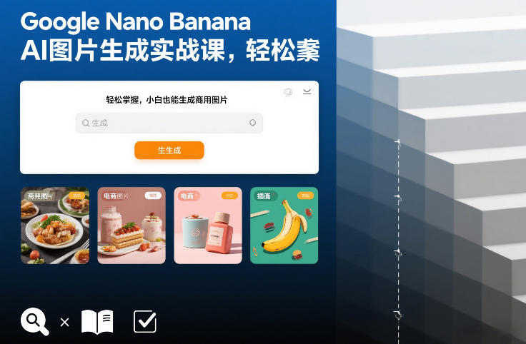 Google Nano Banana AI图片生成实战课，轻松掌握，小白也能生成商用图片-汉兴项目网创资源网
