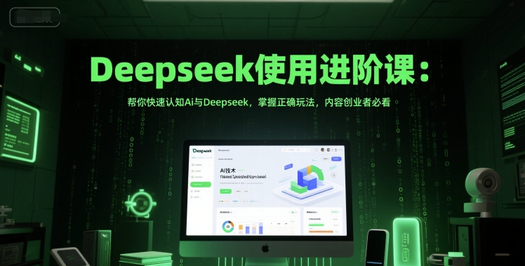 Deepseek使用进阶课：帮你快速认知Ai与Deepseek，掌握正确玩法，内容创业者必看-汉兴项目网创资源网