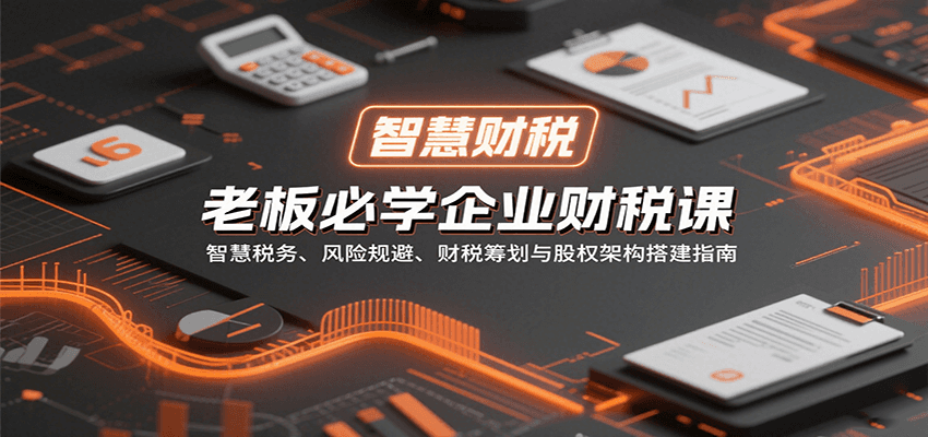 老板必学企业财税课：智慧税务、风险规避、财税筹划与股权架构搭建指南-汉兴项目网创资源网