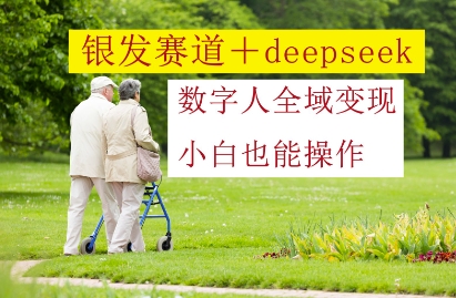 银发赛道+deepseek数字人全域变现，小白也能操作-汉兴项目网创资源网