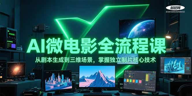 AI微电影全流程课,从剧本生成到三维场景,掌握独立制片核心技术-汉兴项目网创资源网