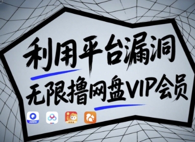 利用平台漏洞，无限撸网盘VIP会员，用户亲测有效!【漏洞原理+操作演示】-汉兴项目网创资源网