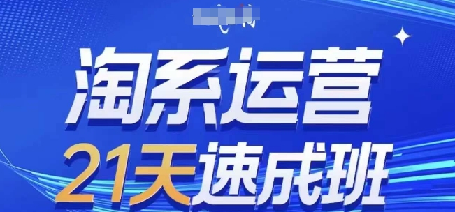 淘系运营21天速成班(更新25年9月)，0基础轻松搞定淘系运营，不做假把式-汉兴项目网创资源网