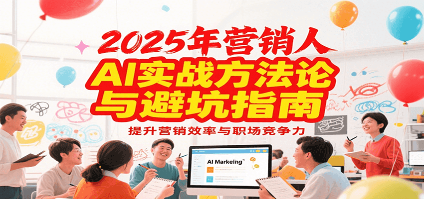 2025年营销实战方法论与避坑指南,利用AI提升营销效率与职场竞争力-汉兴项目网创资源网