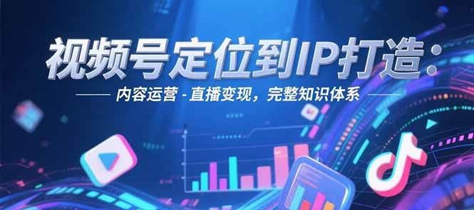 视频号定位到IP打造:账号搭建-内容运营-直播变现,完整知识体系-汉兴项目网创资源网