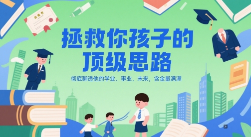 付费文章：拯救你孩子的顶级思路，彻底聊透他的学业、事业、未来，含金量满满-汉兴项目网创资源网