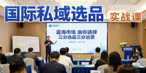 国际私域选品实战课，蓝海市场由你选择，七分选品三分运营-汉兴项目网创资源网