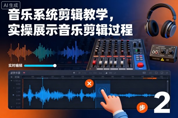 音乐系统剪辑教学，实操展示音乐剪辑过程-汉兴项目网创资源网