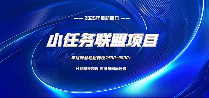 小任务联盟项目：一台电脑每天只需10分钟，轻松简单稳定-汉兴项目网创资源网