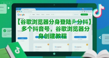 谷歌浏览器分身登陆多个抖音号，谷歌浏览器分身创建教程-汉兴项目网创资源网