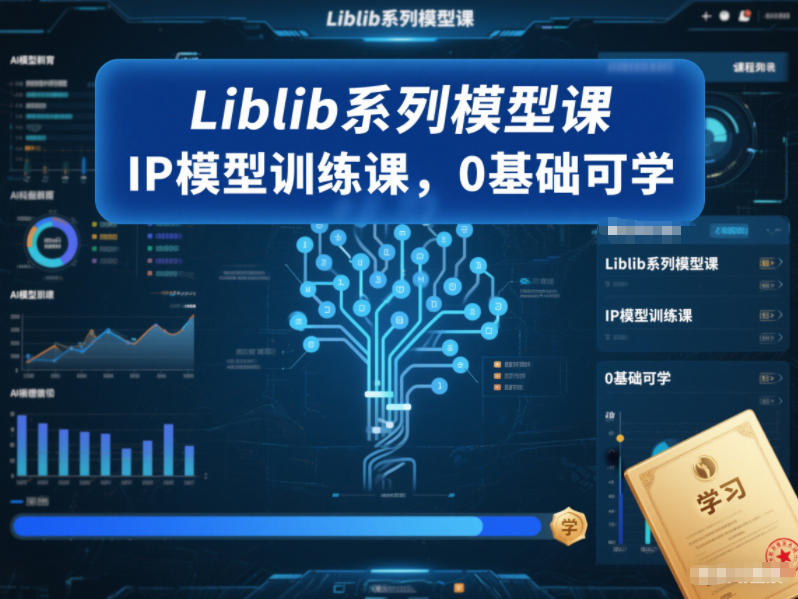 Liblib系列模型课，IP模型训练课，0基础可学-汉兴项目网创资源网