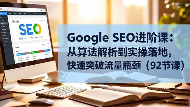 Google SEO进阶课:从算法解析到实操落地,快速突破流量瓶颈(92节课-汉兴项目网创资源网