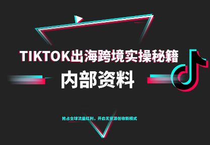 TikTok跨境电商0-1搭建运营(更新10月)-汉兴项目网创资源网
