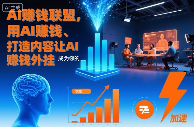 AI賺钱联盟，用AI賺钱、打造内容让AI成为你的賺钱外挂-汉兴项目网创资源网