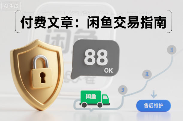 付费文章：闲鱼交易指南，怎么才能降低被坑被马扁的概率-汉兴项目网创资源网