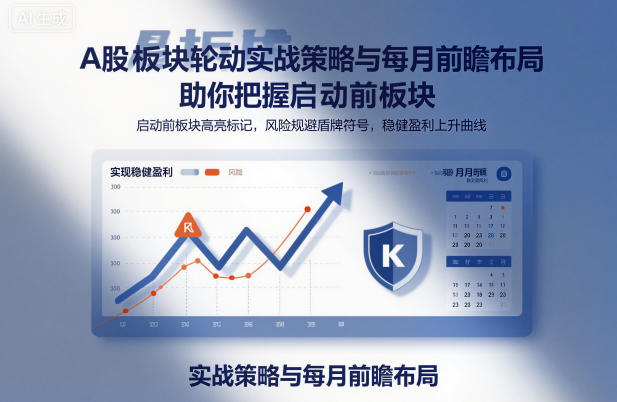 A股板块轮动实战策略与每月前瞻布局，助你把握启动前板块，规避风险，实现稳健盈利-汉兴项目网创资源网