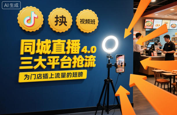 同城直播实操班4.0，三大平台抢流，为门店插上流量的翅膀-汉兴项目网创资源网