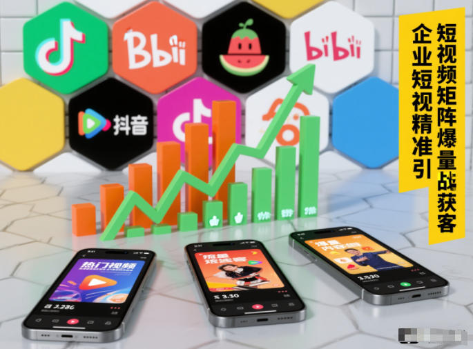 企业短视频精准引流矩阵获客，短视频矩阵爆量战法-汉兴项目网创资源网