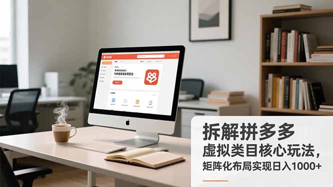 拆解拼多多虚拟类目核心玩法，矩阵化布局实现日入1000+-汉兴项目网创资源网