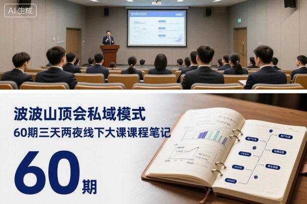 波波山顶会私域模式60期三天两夜线下大课课程笔记(文档)-汉兴项目网创资源网